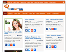 Tablet Screenshot of healthinfotimes.com